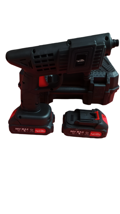 HIDROLAVADORA PORTATIL MULTIUSO CON 2 BATERIAS DE 98 V